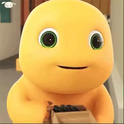 好家伙奶龙: Happy Yellow Cartoon Character