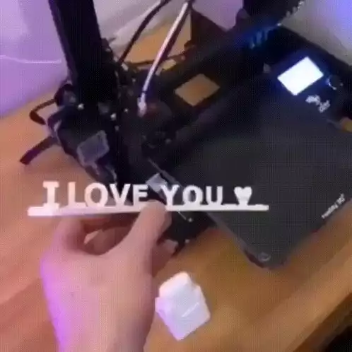 3D Print: I Love You to Send Nudes Message
