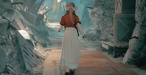 Aerith Gainsborough Walking (FF7 Remake)