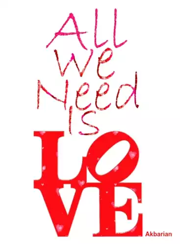 All We Need Is Love Greeting Card