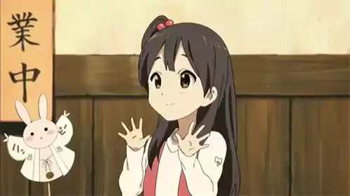 Anime Girl Waving Hello