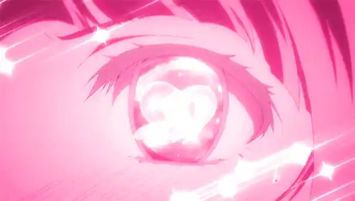 Anime Love Bite: Glowing Heart Eye