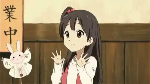 Anime Girl Waving Hello