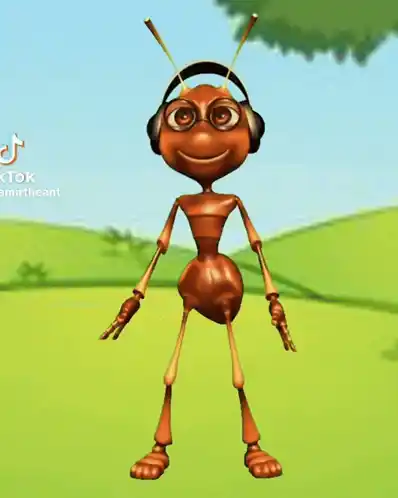 Amir the Ant Dancing with Headphones