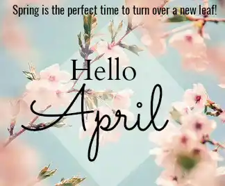 Hello April: Spring's New Leaf Greeting
