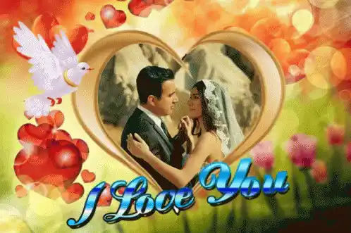 Ask Ve Mavi: I Love You Romantic Frame