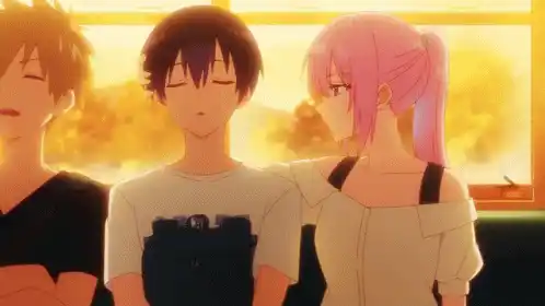Anime Couple Tender Moment