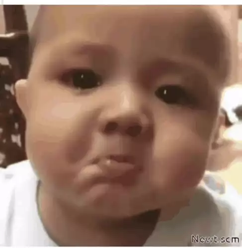Crying Baby Making Funny Face