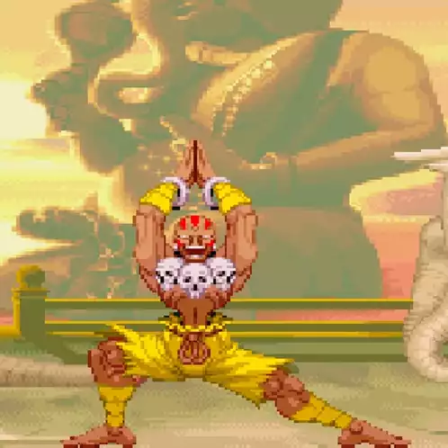 Dhalsim Street Fighter Victory Dance