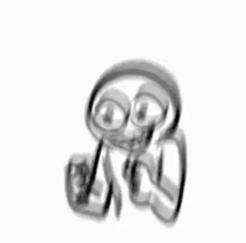 Excited Sketchy Character
