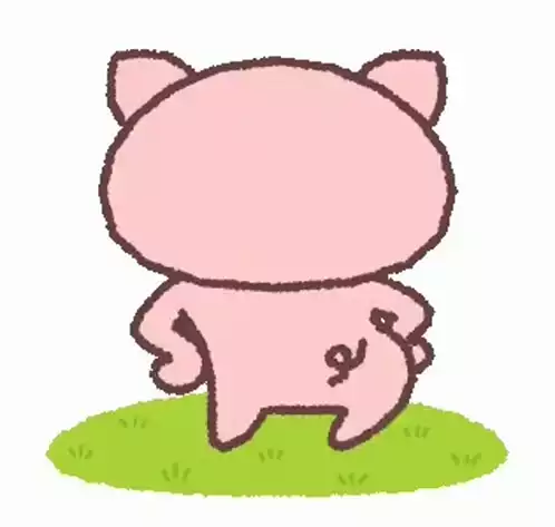 Excited Pig Wiggles Tail