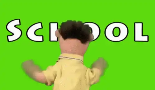 Excited Puppet Dancing for School