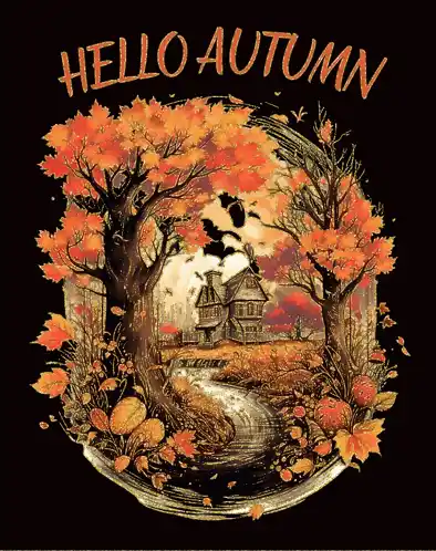 Hello Autumn Scene