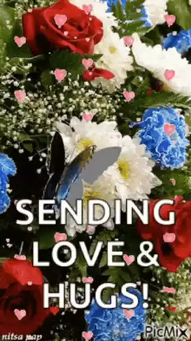 Flowers For You: Sending Love & Hugs!