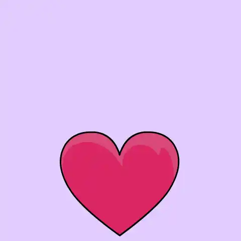 Cute Frog on a Love Heart Animation