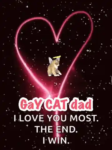Gay CAT Dad: I Love You Most