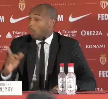Thierry Henry's Expressive Reaction