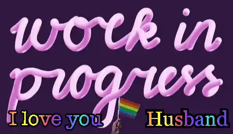 Gay Marriage: 'I Love You Husband' & Rainbow Flag