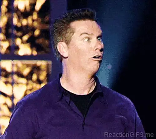 Man Makes Funny Exaggerated Face