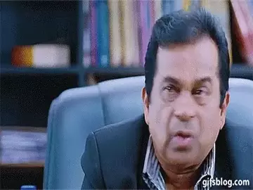 Gifsblog Santhanam: Brahmanandam's funny face