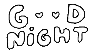 Good Night Heart Sticker