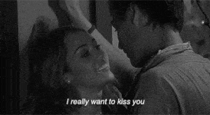 black and white love GIF