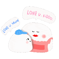 I Love You Mom Sticker by Demic