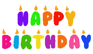 Excited Happy Birthday Sticker