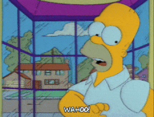 Excited Season 3 GIF by The Simpsons