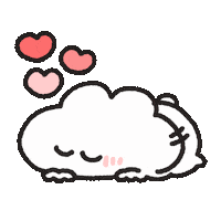 I Love You Hearts Sticker by おめがちゃん