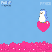 I Love You Hearts GIF by Pudgy Penguins