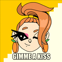 Love You Kiss GIF by Roly✶Poly