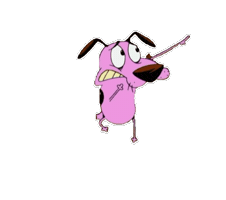 Dog Courage Sticker