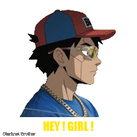 Hey Girl Hello Sticker by Bad Timing Studio