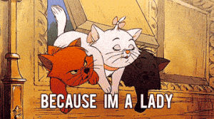 cat lady love GIF