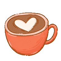 Coffee Time Love Sticker by Tania Tania