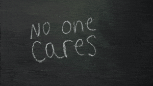 No One Cares Love GIF by Film Riot