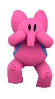 Excited 3D Sticker by Pocoyo