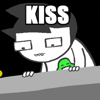 kiss me love GIF