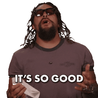 Excited Jason Momoa Sticker