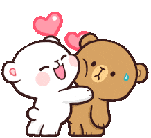 Happy Love You Sticker by milkmochabear