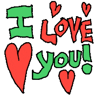 I Love You Hearts Sticker by BB