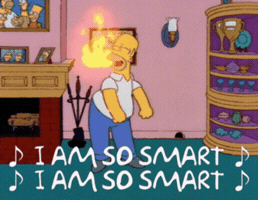 Im Smart So Excited GIF by The Simpsons