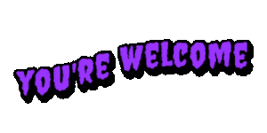 Youre Welcome Love Sticker by SpoopyDrws