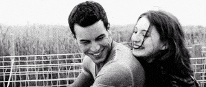 black and white love GIF
