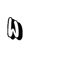 Lettering Wow Sticker
