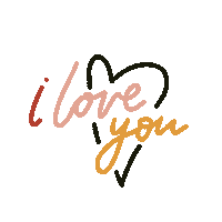 I Love You Hearts Sticker by BrittDoesDesign