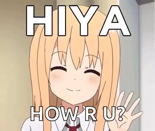 Anime Girl Waving Hello