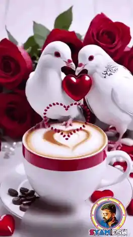 Good Morning Love Doves & Coffee