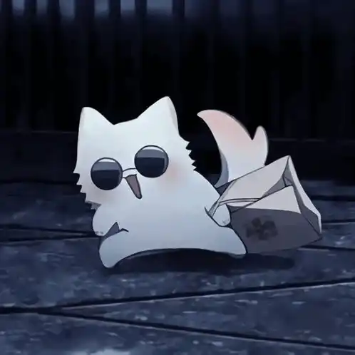 Funny Gojo Cat with Sunglasses Meme